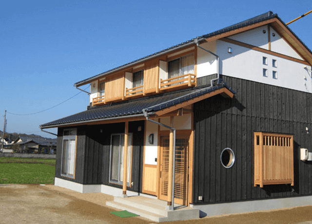 広い土間玄関の家